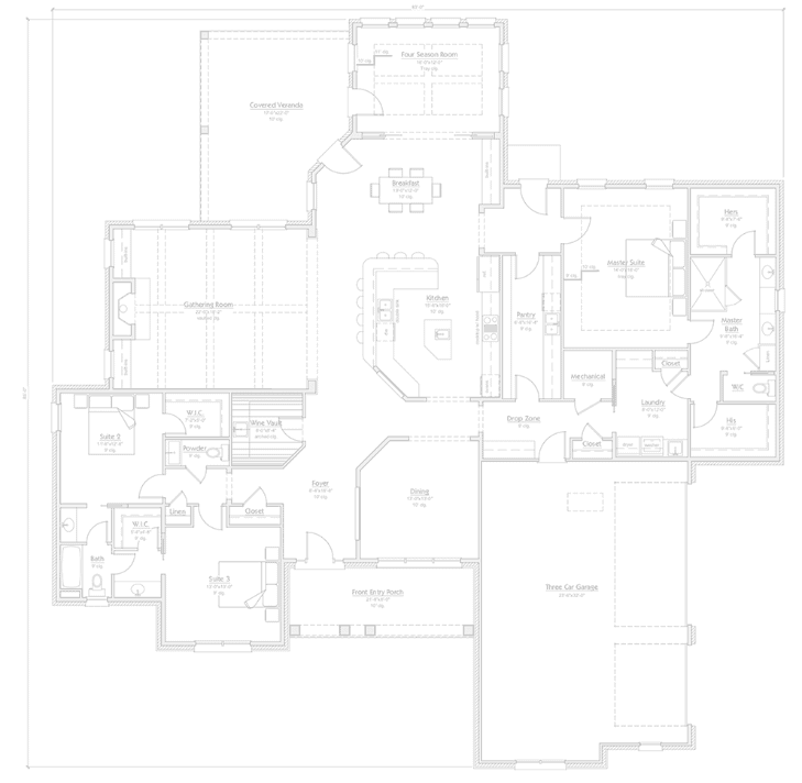 custom home floor plan